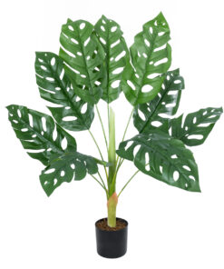 GloboStar® GloboStar® Artificial Garden MONSTERA PLANT 20937 - Διακοσμητικό Φυτό Μονστέρα Φ90 x Υ80cm