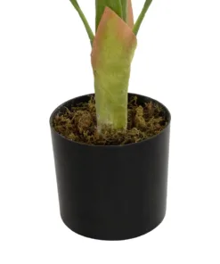 GloboStar® Artificial Garden ALBINO MONSTERA 20938 Τεχνητό Διακοσμητικό Φυτό Πράσινη & Λευκή Μονστέρα Μ90 x Π90 x Υ90cm 8 20938 4