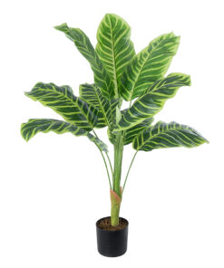 GloboStar® GloboStar® Artificial Garden YELLOW ZEBRA PLANT 20942 Τεχνητό Διακοσμητικό Φυτό Κίτρινη Ζέβρα Φ75 x Υ90cm