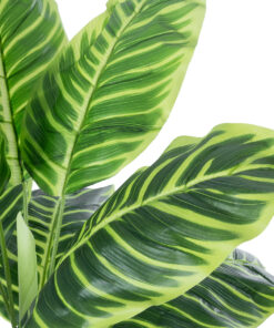 Alternative view of GloboStar® Artificial Garden YELLOW ZEBRA PLANT 20942 Τεχνητό Διακοσμητικό Φυτό Κίτρινη Ζέβρα Φ75 x Υ90cm