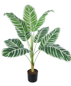 GloboStar® GloboStar® Artificial Garden WHITE ZEBRA PLANT 20943 Τεχνητό Διακοσμητικό Φυτό Λευκή Ζέβρα Φ90 x Υ90cm