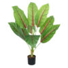GloboStar® GloboStar® Artificial Garden BLOOD BANANA PLANT 20944 - Διακοσμητικό Φυτό Αιματόφυλλη Μπανανιά Φ70 x Υ90cm