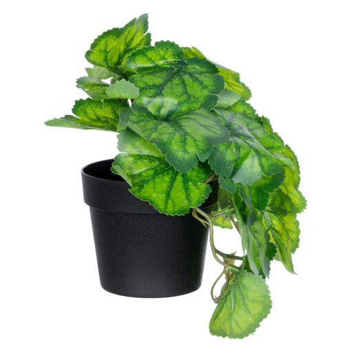 GloboStar® GloboStar® Artificial Garden GREEN BEGONIA PLANT 20949 Διακοσμητικό Φυτό Πράσινη Βιγόνια Φ23 x Υ16cm