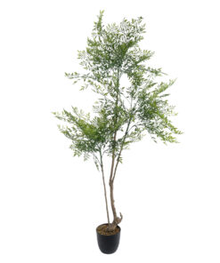 GloboStar® GloboStar® Artificial Garden GREEN NANDINA PLANT 20965 Διακοσμητικό Φυτό Πράσινη Ναντίνα Φ66 x Υ150cm