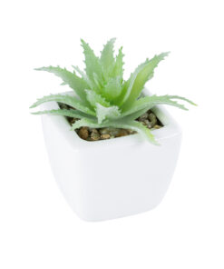 GloboStar® GloboStar® Artificial Garden SUCCULENT ALOE LOTUS PLANT 20976 Διακοσμητικό Φυτό Παχύφυτο Λωτός Αλόης Φ8 x Υ8cm