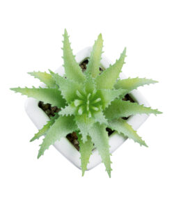 Alternative view of GloboStar® Artificial Garden SUCCULENT ALOE LOTUS PLANT 20976 Διακοσμητικό Φυτό Παχύφυτο Λωτός Αλόης Φ8 x Υ8cm