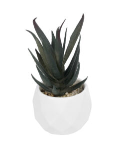 GloboStar® GloboStar® Artificial Garden SUCCULENT ALOE POTTED PLANT 20978 Διακοσμητικό Φυτό Αλόης Φ7 x Υ14cm