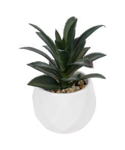 GloboStar® GloboStar® Artificial Garden SUCCULENT ALOE POTTED PLANT 20983 Διακοσμητικό Φυτό Αλόης Φ9 x Υ12cm