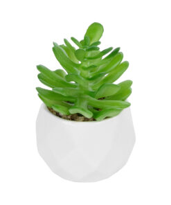 GloboStar® GloboStar® Artificial Garden SUCCULENT CRASSULA POTTED PLANT 20986 Διακοσμητικό Φυτό Κρασούλα Φ6 x Υ10cm