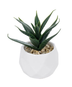 GloboStar® GloboStar® Artificial Garden SUCCULENT ALOE POTTED PLANT 20992 Διακοσμητικό Φυτό Αλόη Φ8 x Υ12cm