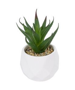 GloboStar® GloboStar® Artificial Garden SUCCULENT ALOE POTTED PLANT 20993 Διακοσμητικό Φυτό Αλόη Φ8 x Υ12cm