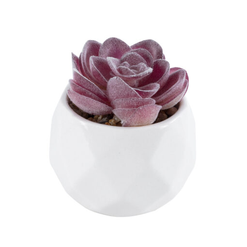 GloboStar® GloboStar® Artificial Garden SUCCULENT ECHEVERIA 21000 Διακοσμητικό Φυτό Παχύφυτο Εχεβέρια Υ7.5cm