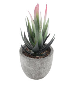GloboStar® GloboStar® Artificial Garden SUCCULENT ALOE 21008 Διακοσμητικό Φυτό Παχύφυτο Αλόη Υ14cm