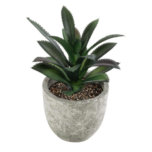 GloboStar® GloboStar® Artificial Garden SUCCULENT ALOE 21011 Διακοσμητικό Φυτό Παχύφυτο Αλόη Υ13cm