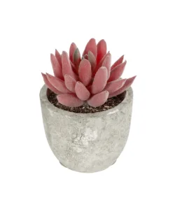 GloboStar® GloboStar® Artificial Garden SUCCULENT SEDEVERIA 21020 Τεχνητό Διακοσμητικό Φυτό Σεδεβέρια Μ6.5 x Π6.5 x Υ9cm