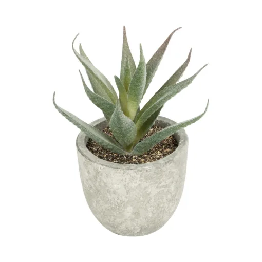 GloboStar® GloboStar® Artificial Garden SUCCULENT ALOE 21022 Τεχνητό Διακοσμητικό Φυτό Αλόη Μ6 x Π6 x Υ12cm