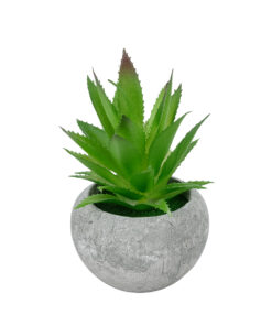 GloboStar® GloboStar® Artificial Garden SUCCULENT ALOE POTTED PLANT 21037 Διακοσμητικό Φυτό Αλόη Φ10 x Υ15cm