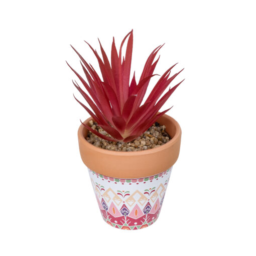 GloboStar® GloboStar® Artificial Garden AIR PLANT NEOPHYTUM POTTED PLANT 21042 Διακοσμητικό Φυτό Νεόφυτο Φ12 x Υ15cm