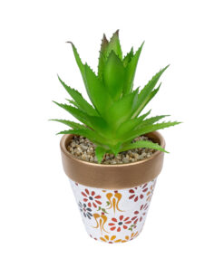 GloboStar® GloboStar® Artificial Garden SUCCULENT ALOE POTTED PLANT 21044 Διακοσμητικό Φυτό Αλόη Φ12 x Υ16cm