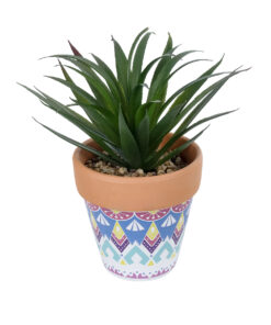 GloboStar® GloboStar® Artificial Garden SUCCULENT SANSEVIERIA POTTED PLANT 21047 Διακοσμητικό Φυτό Σανσεβιέρια Φ16x Υ20cm
