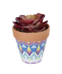 GloboStar® GloboStar® Artificial Garden SUCCULENT ECHEVERIA POTTED PLANT 21050 Διακοσμητικό Φυτό Εχεβέρια Φ10 x Υ13cm