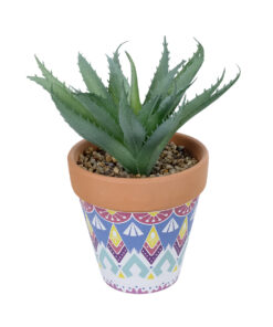 GloboStar® GloboStar® Artificial Garden SUCCULENT ALOE POTTED PLANT 21053 Διακοσμητικό Φυτό Αλόη  Φ15 x Υ19cm