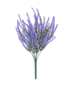 GloboStar® GloboStar® Artificial Garden LAVENDER BRANCH 21062 Διακοσμητικό Κλαδί Λεβάντας σετ 2 τεμάχια Φ15 x Υ30cm