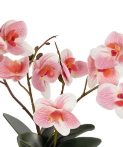 Alternative view of GloboStar® Artificial Garden PINK ORCHID 21075 Διακοσμητικό Φυτό Ροζ Ορχιδέα  Υ30cm