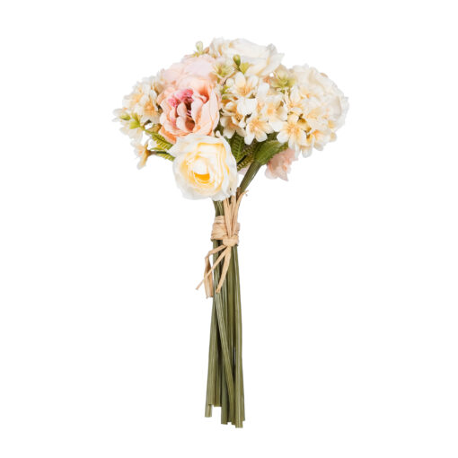 GloboStar® GloboStar® Artificial Garden PEONY FLOWER BOUQUET 21087 Τεχνητό Διακοσμητικό Μπουκέτο Παιώνιας Y30cm