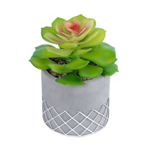 GloboStar® GloboStar® Artificial Garden SUCCULENT SEDEVERIA 21095 Διακοσμητικό Φυτό Παχύφυτο Σεντεβέρια Υ17cm