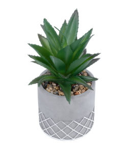 GloboStar® GloboStar® Artificial Garden SUCCULENT ALOE 21096 Διακοσμητικό Φυτό Παχύφυτο Αλόη Υ17cm