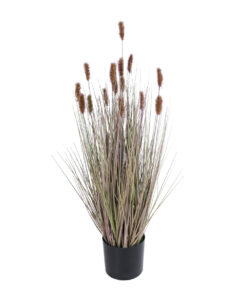 GloboStar® GloboStar® Artificial Garden BROWN LAGURUS 21099 Διακοσμητικό Φυτό Καφέ Λαγοουρά Υ70cm