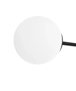 GLOBOSTAR® GLOBUS 201-0118 Μοντέρνο Φωτιστικό Οροφής με Ντουί 2 x E27 AC 220-240V IP20 - Μαύρο & Λευκό - Μ65 x Π15 x Υ23cm 15 210 0018 6