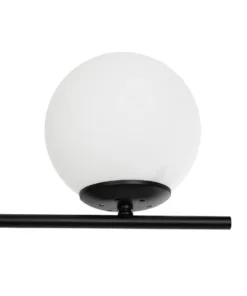 GLOBOSTAR® GLOBUS 201-0118 Μοντέρνο Φωτιστικό Οροφής με Ντουί 2 x E27 AC 220-240V IP20 - Μαύρο & Λευκό - Μ65 x Π15 x Υ23cm 16 210 0018 7