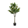 GloboStar® GloboStar® Artificial Garden ORANGE TREE 21108 Τεχνητό Διακοσμητικό Δέντρο Πορτοκαλιά Μ70 x Π50 x Υ120cm