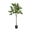 GloboStar® GloboStar® Artificial Garden ORANGE TREE 21109 Τεχνητό Διακοσμητικό Δέντρο Πορτοκαλιά Μ90 x Π70 x Υ160cm