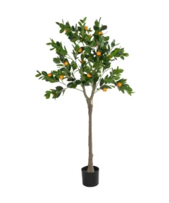 GloboStar® GloboStar® Artificial Garden ORANGE TREE 21109 Τεχνητό Διακοσμητικό Δέντρο Πορτοκαλιά Μ90 x Π70 x Υ160cm