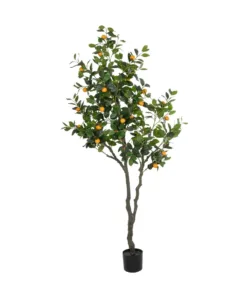 GloboStar® GloboStar® Artificial Garden ORANGE TREE 21110 Τεχνητό Διακοσμητικό Δέντρο Πορτοκαλιά Μ110 x Π80 x Υ200cm