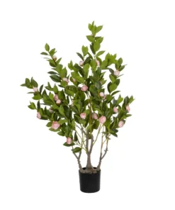 GloboStar® GloboStar® Artificial Garden CAMELIA 21115 Τεχνητό Διακοσμητικό Δέντρο Καμέλια Μ50 x Π30 x Υ90cm