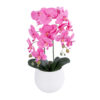 GloboStar® GloboStar® Artificial Garden PINK ORCHID 21116 Διακοσμητικό Φυτό Ροζ Ορχιδέα Υ45cm