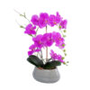 GloboStar® GloboStar® Artificial Garden HOT PINK ORCHID 21119 Διακοσμητικό Φυτό  Έντονο Ροζ Ορχιδέα Υ43cm