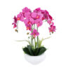 GloboStar® GloboStar® Artificial Garden DARK PINK ORCHID 21123 Διακοσμητικό Φυτό Φούξια Ορχιδέα Υ50cm