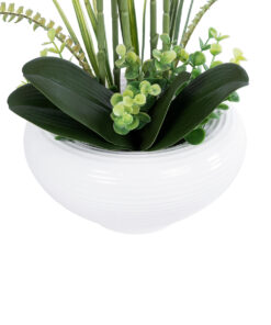 GloboStar® Artificial Garden PINK ORCHID 21124 Διακοσμητικό Φυτό Ροζ Ορχιδέα Υ50cm 9 21124 4