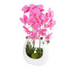 GloboStar® GloboStar® Artificial Garden HOT PINK ORCHID 21127 Διακοσμητικό Φυτό Έντονο Ροζ Ορχιδέα Υ39cm