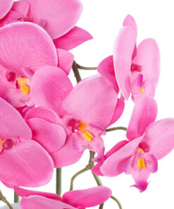 GloboStar® Artificial Garden HOT PINK ORCHID 21127 Διακοσμητικό Φυτό Έντονο Ροζ Ορχιδέα Υ39cm 8 21127 3