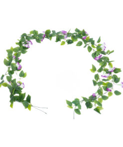 GloboStar® GloboStar® Artificial Garden MORNING GLORY GARLAND 21152 Τεχνητή Διακοσμητική Γυρλάντα Ορτανσίας Φ20 x Υ230cm Σετ 2 τεμαχίων