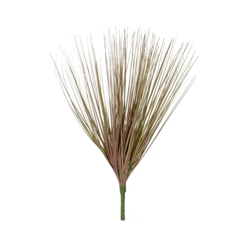 GloboStar® GloboStar® Artificial Garden BEIGE GRASS BOUQUET 21157 Τεχνητό Διακοσμητικό Μπουκέτο Grass Γκρι Y45cm