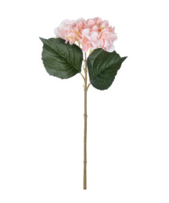 GloboStar® GloboStar® Artificial Garden SALMON HYDRANGEA BRANCH 21175 Τεχνητό Διακοσμητικό  Κλαδί Ορτανσίας Σαμπανιζέ  Y47cm