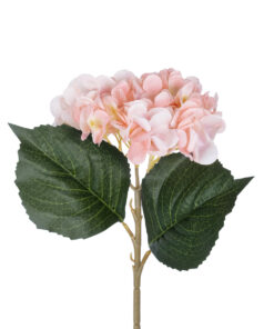 Alternative view of GloboStar® Artificial Garden SALMON HYDRANGEA BRANCH 21175 Τεχνητό Διακοσμητικό  Κλαδί Ορτανσίας Σαμπανιζέ  Y47cm