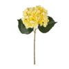 GloboStar® GloboStar® Artificial Garden YELLOW HYDRANGEA BRANCH 21176 Τεχνητό Διακοσμητικό Κλαδί Ορτανσίας Κίτρινης  Y47cm